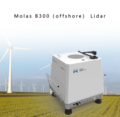 Gama de temperaturas costera -40℃ ~ 50℃ de funcionamiento del Lidar del viento de los Molas B300 Doppler
