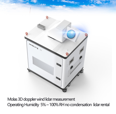 Medida del Lidar del viento de los Molas 3d Doppler ninguna condensación