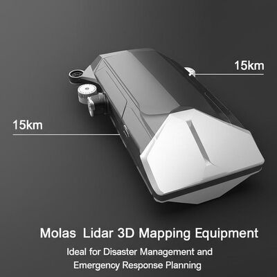 Distancia Máxima de Adquisición 15 km. Equipo de Mapeo 3D Lidar Molas Ideal para la Gestión de Desastres y la Planificación de Respuestas a Emergencias