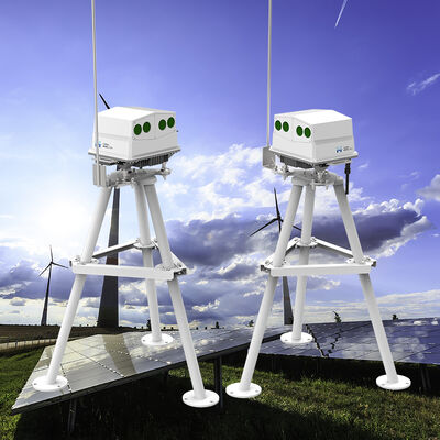 Alcance de 70 a 750 m Lidar montado en nacella con unidad de datos de peso de 3,6 kg y capa de medición 10 ideal para aplicaciones de energía eólica