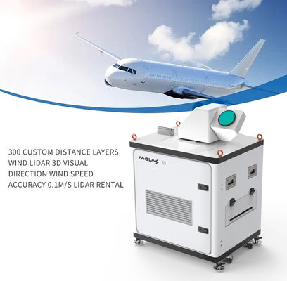 buy 300 alquiler visual de encargo de la exactitud 0.1m/S de la dirección de Lidars 3d del viento de las capas de la distancia online manufacture
