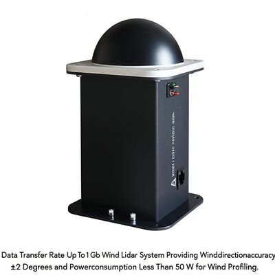 buy Tasa de transferencia de datos de hasta 1 Gbps Sistema de lidar de viento que proporciona una precisión de dirección del viento de ±2 grados y un consumo de energía inferior a 50 W para el perfil del viento online manufacture