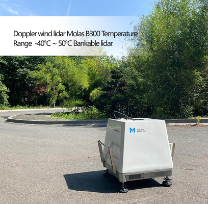 Gama de temperaturas descontable -40℃ ~ 50℃ de los Molas B300 del Lidar del viento de Doppler
