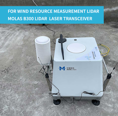 8 transmisor-receptor del laser del Lidar del viento costero de los Molas B300 del haz para la medida del recurso del viento