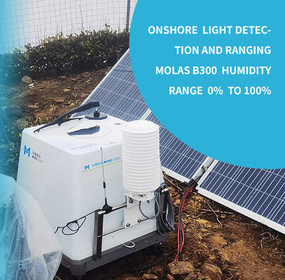 Detección terrestre y gama de humedad de alcance el 0% a 100% de la luz del Lidar de la medida del viento