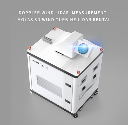 Medida de alquiler del Lidar del viento del Lidar Doppler de la turbina de viento de los Molas 3d