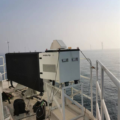 3d que explora Lidar del viento de Doppler, medida costera terrestre del viento del Lidar