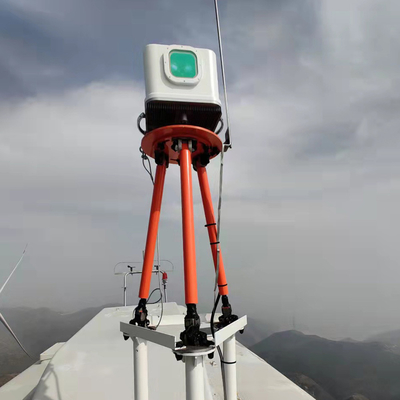 época de las gamas simultáneas de las medidas de NL 10 de los Molas del Lidar del viento del vuelo