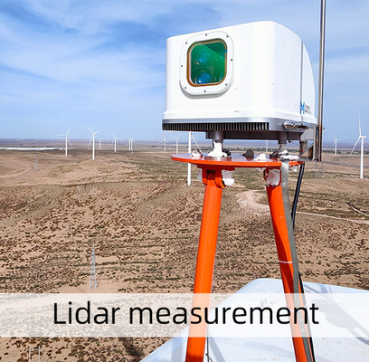 dispositivo del campo del viento de la medida del viento del Lidar del vector de los 50m-200m/400m/750m