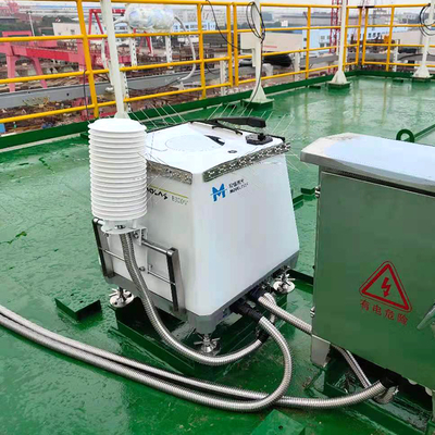 Rango de dirección de Nind 0-360° Lidar de viento marino alimentado por 100-230VAC Clase de seguridad ocular 1M EN 60825-1