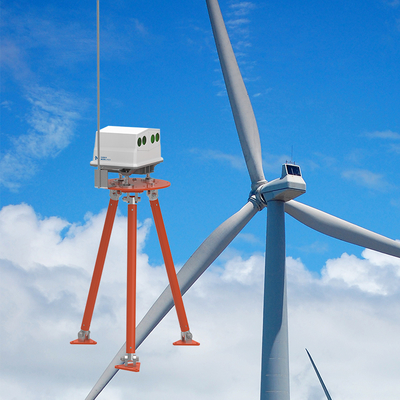 Rango de velocidad del viento del lidar de estela de turbina -50 m/s - 50 m/s, Rango 50 m - 750 m, NL750 para el rendimiento de la turbina eólica