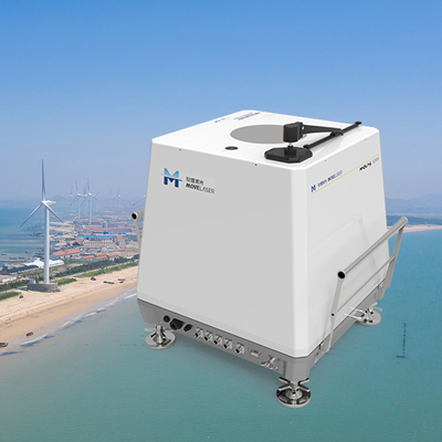 Rango de temperatura -40°C-60C Lidar eólico marino Rango de humedad 0% a 100% y alimentado por 24V±5%DC