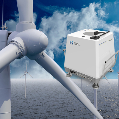 Sistema de detección remota Lidar de 60W de turbina eólica alimentado por 24V±5%DC para soluciones de monitoreo de energía eólica