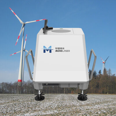Rango de temperatura de menos 40 a más 60 grados Sistema de lidar de viento que ofrece una precisión de dirección del viento de un grado y tamaño 554 por 430 por 581 milímetros